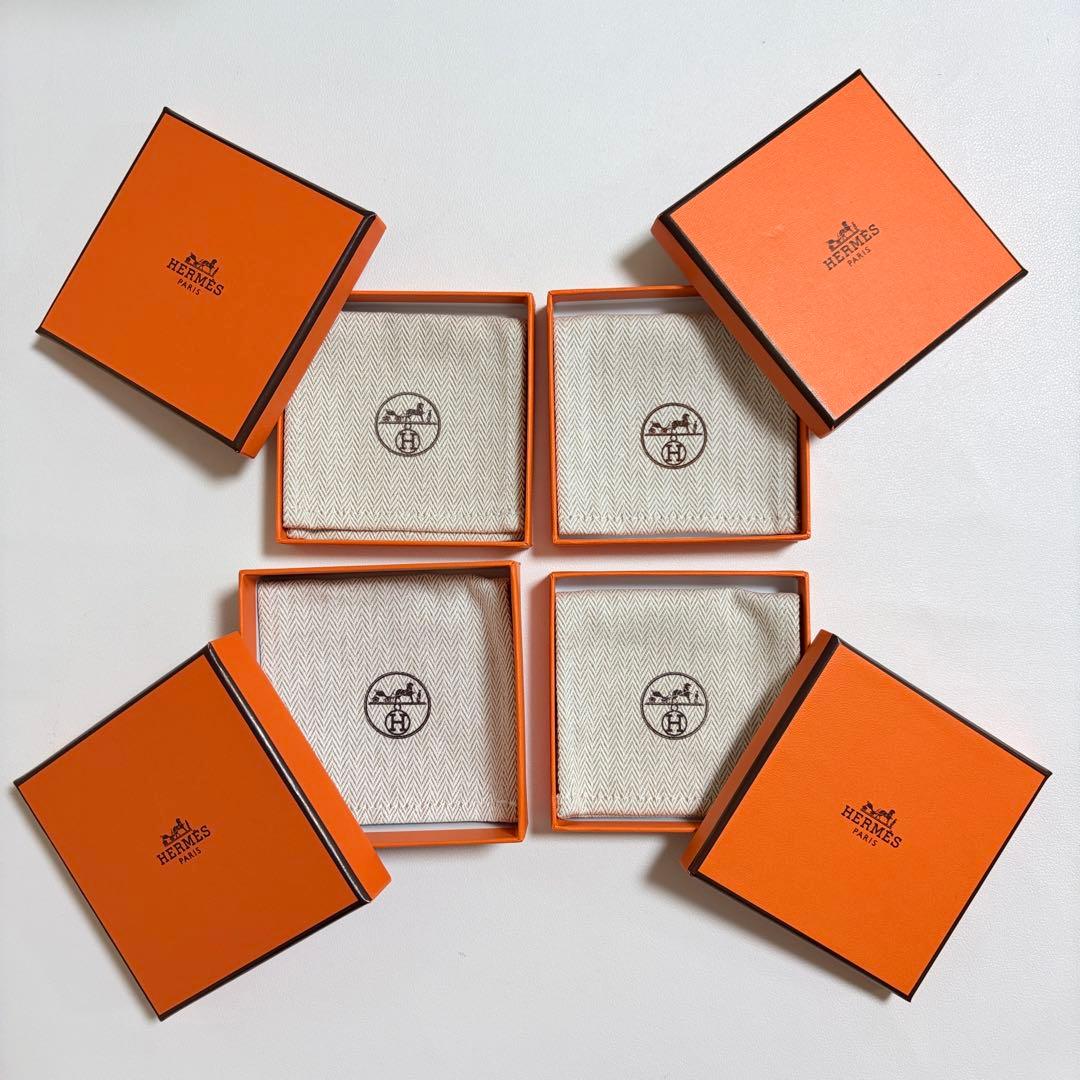 美品　エルメス　保存袋　空箱　4個セット　ブレスレット　アクセサリー入れ　現行品