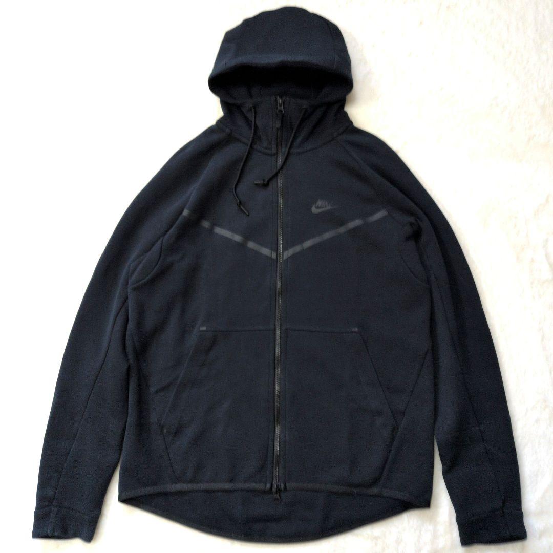 【大人気】NIKE ナイキ テックフリース パーカー 黒 L