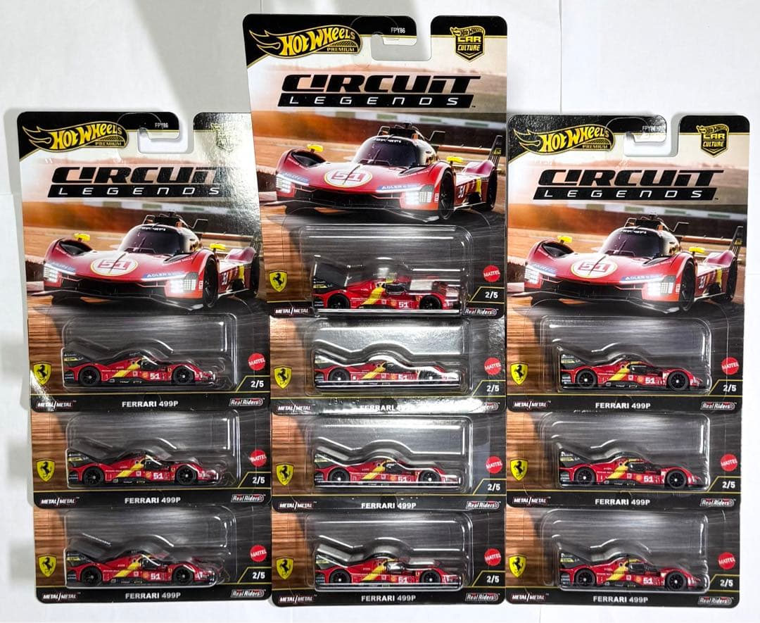 ホットウィール　サーキットレジェンズ　フェラーリ　499P 10台セット