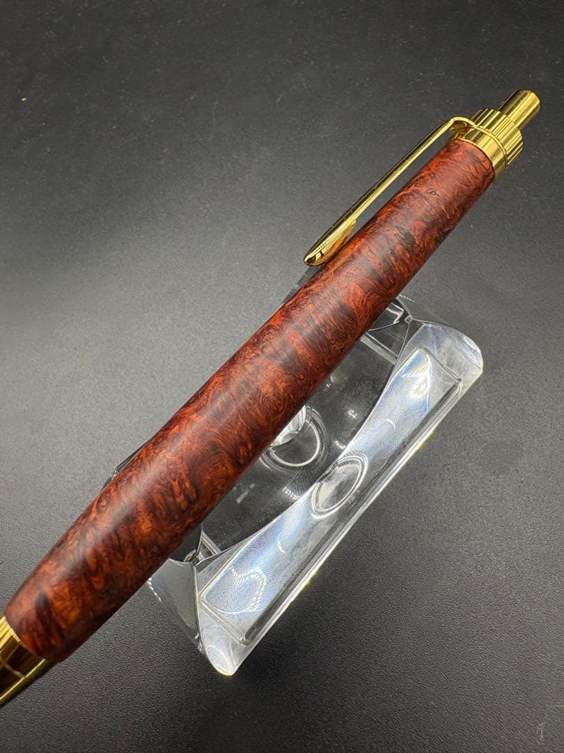 501超極上　本花梨　瘤杢　木軸シャーペン　ボールペン