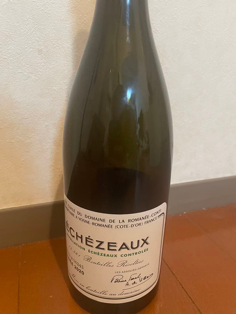 (空き瓶)ÉCHEZEAUX 2020 ドメーヌ・ド・ラ・ロマネ・コンティ