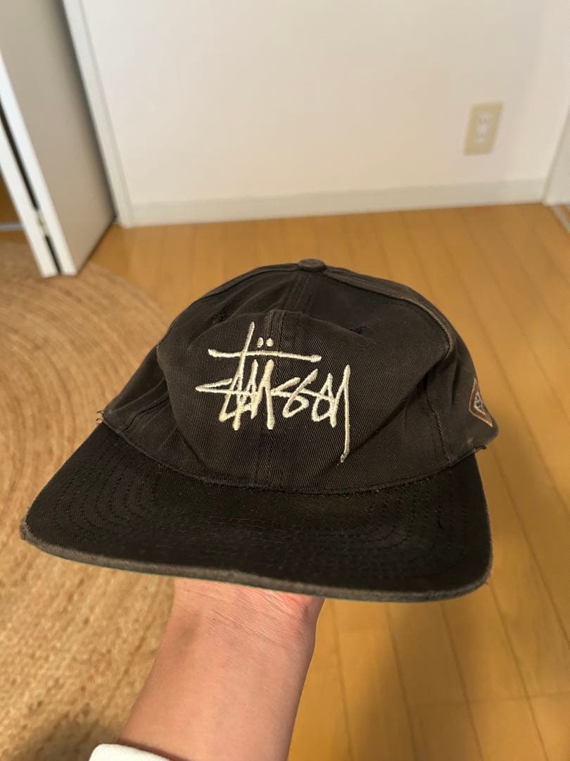 OLD STUSSY 80's 90's スナップバックキャップ　黒