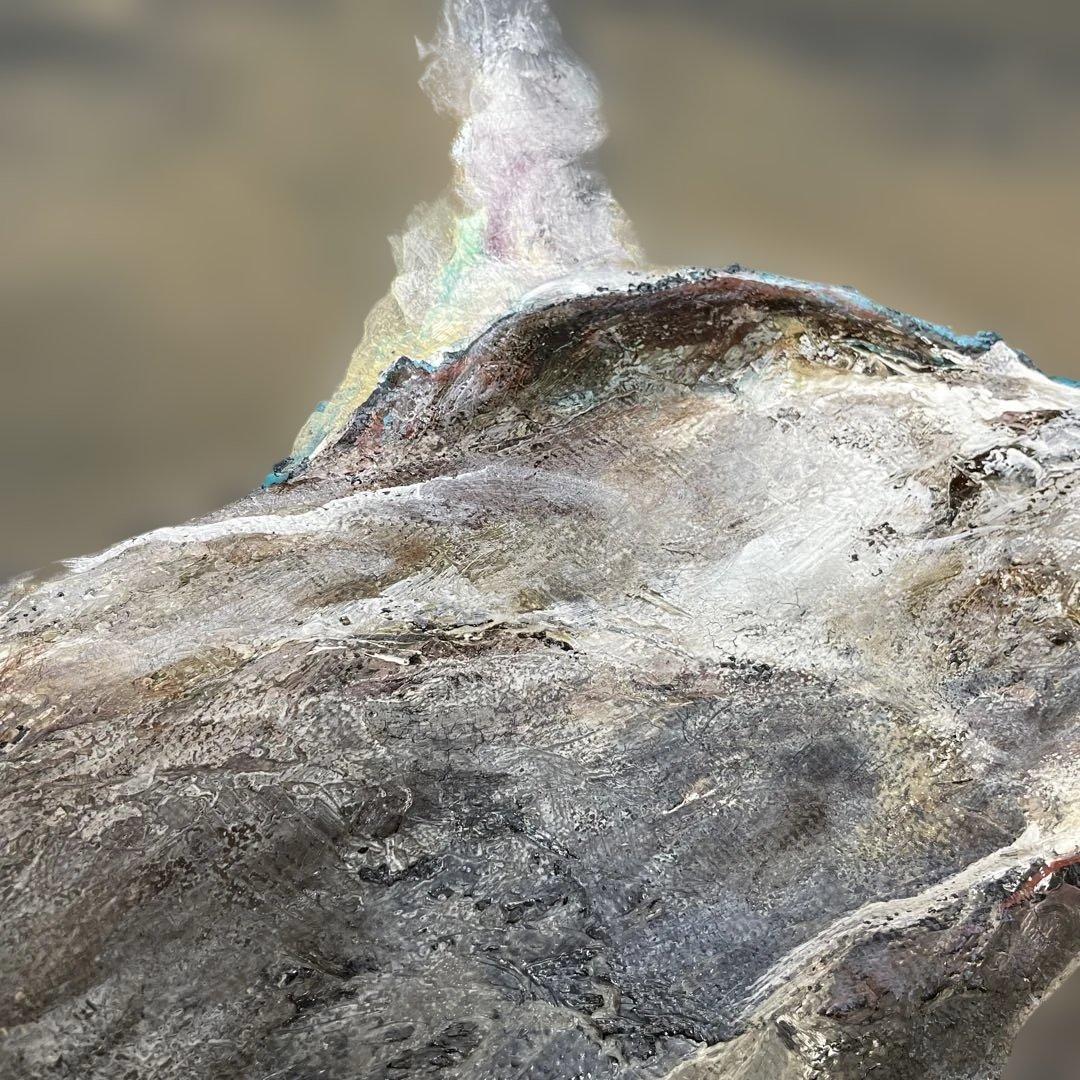 画家　杉山吉伸　「待春茶臼(岳)」油絵