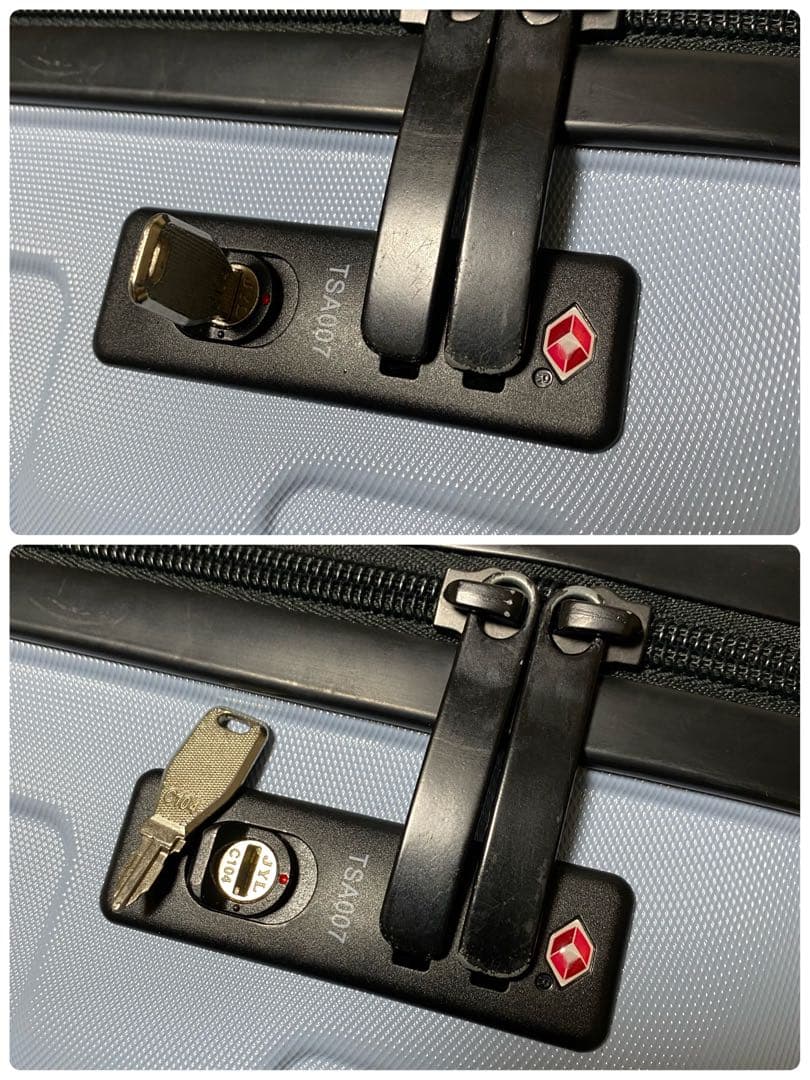 MUJI無印良品　19リットル　キャリーケース　ライトブルー