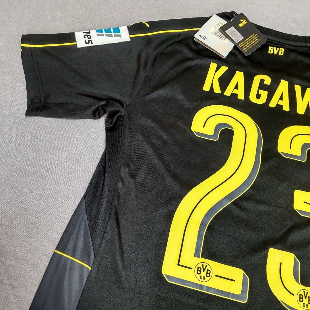 希少 プーマ ドルトムント 香川真司 ユニフォーム アウェイ 黒 M