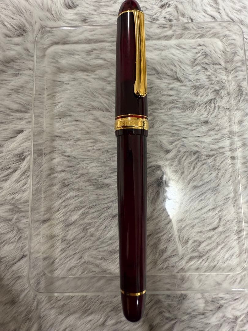 PLATINUM 14 K #3776 赤 万年筆