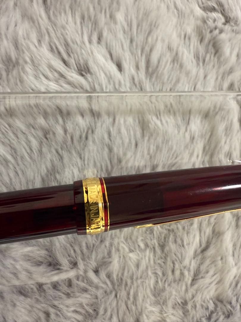 PLATINUM 14 K #3776 赤 万年筆