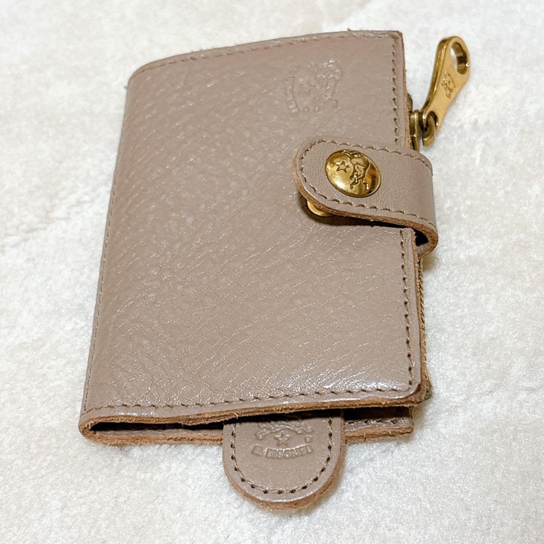 未使用✨イルビゾンテ キーケースパース グレー レザー 小銭入れ 現行