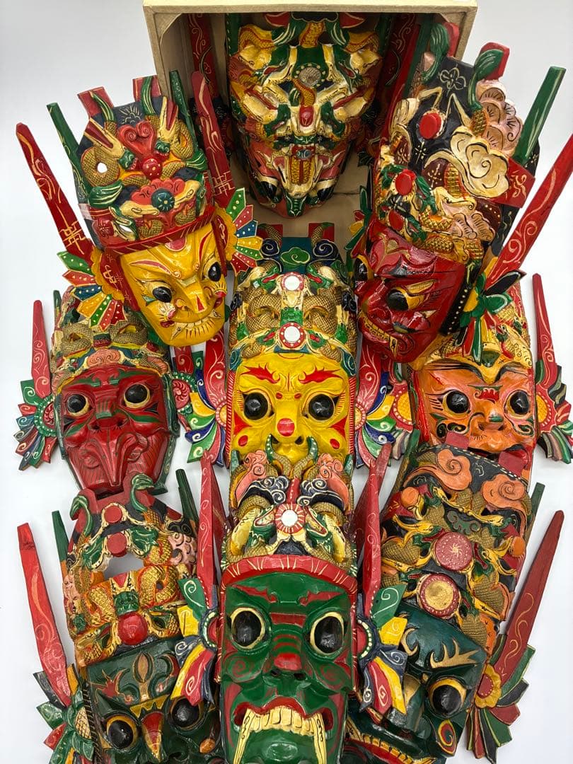 1989年　中国　貴州　仮面　北京　書籍