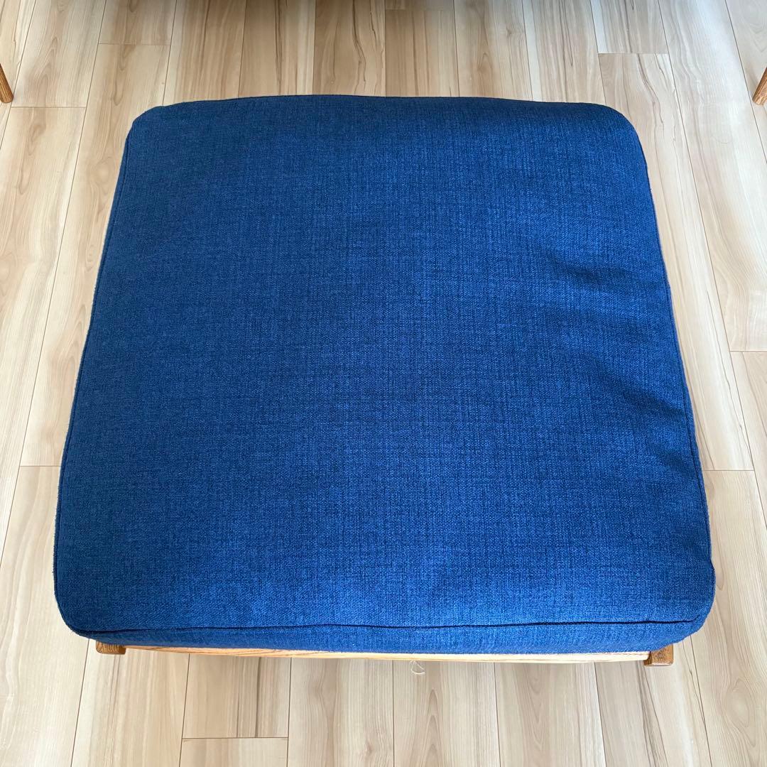 【はちページ】モモナチュラル CLOUD オットマン｜セット販売予定品