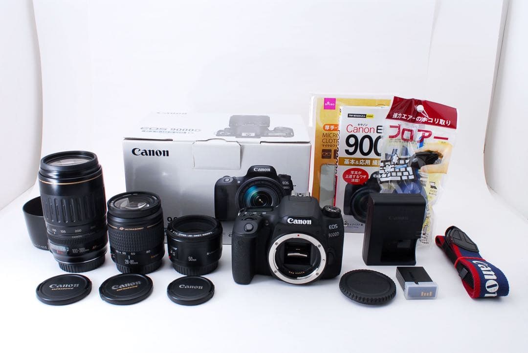 ☆ Canon EOS 9000D 標準&望遠&単焦点トリプルレンズセット☆