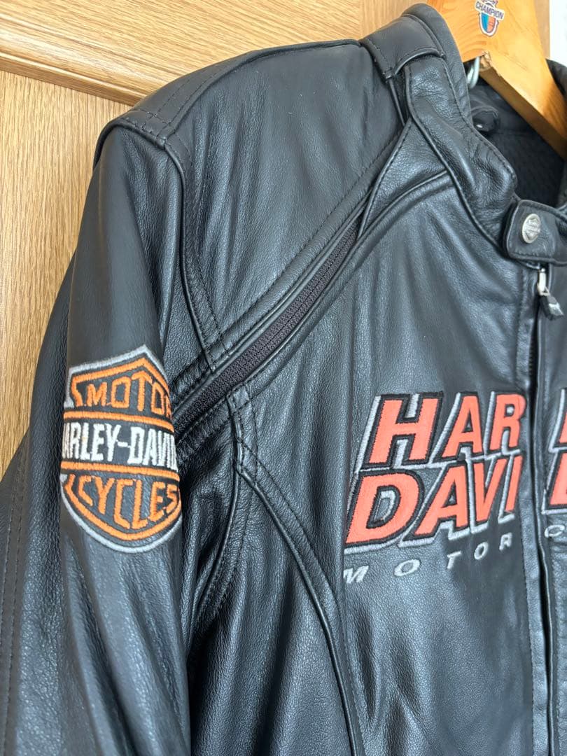 ハーレーダビッドソン　レザージャケット　 2wayタイプ　革ジャン