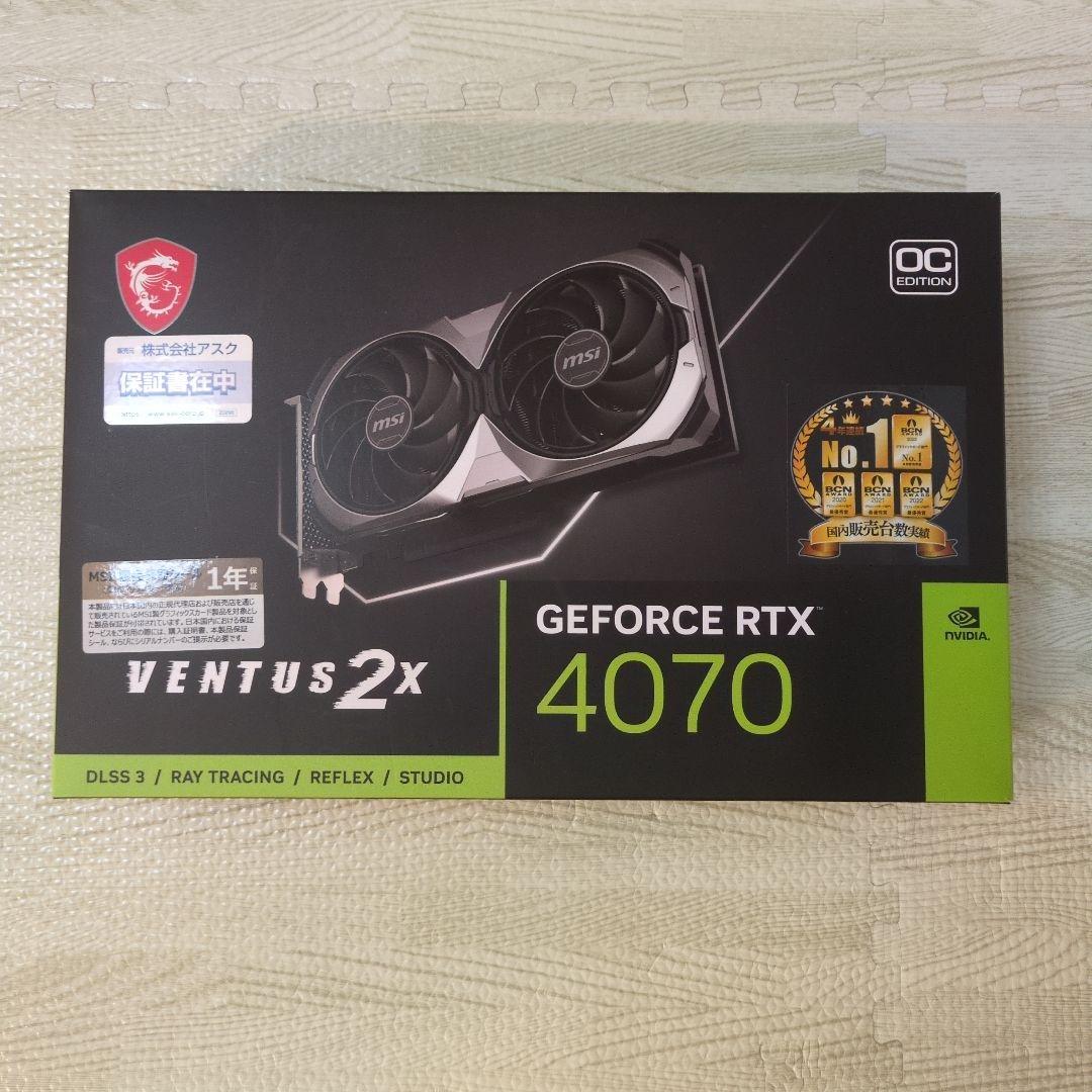 美品 MSI GeForce RTX 4070 Ventus 2X