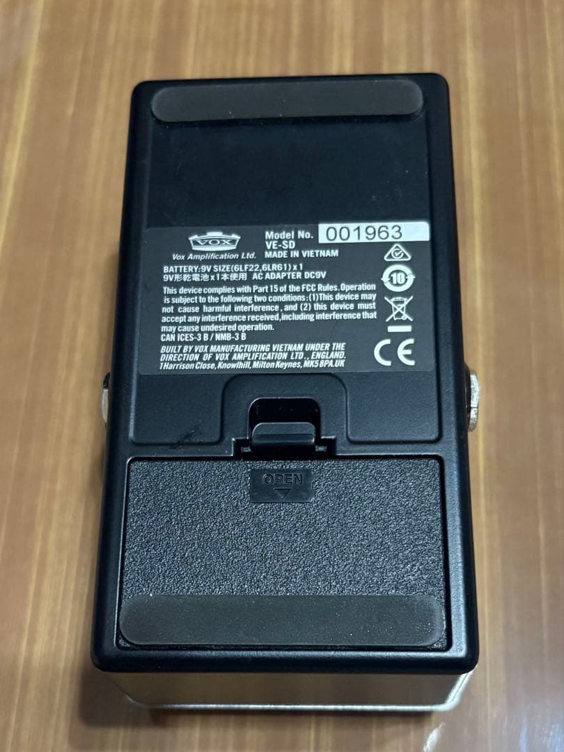 VOX SILK DRIVE Nutubeオーバードライブ