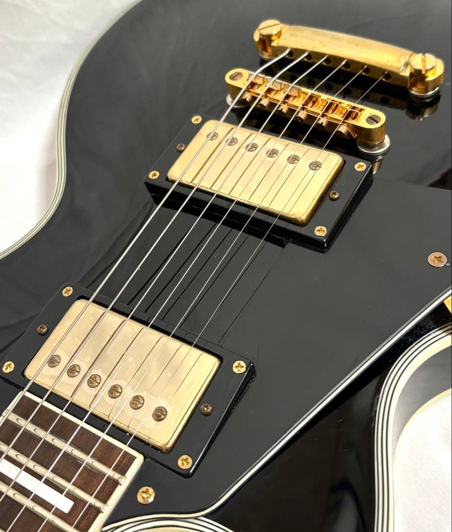 【新品弦張替済】Maison レスポール カスタム レフティー ブラック