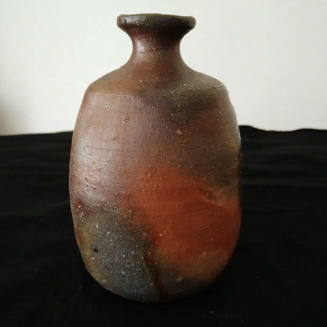 酒器の神様　中村六郎　名品　備前焼徳利