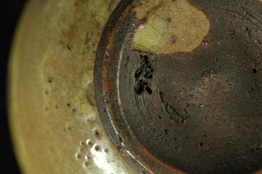 茶道具 真清水蔵六作 雲鶴三嶋 茶碗 桂又三郎 書付(K-YC559)