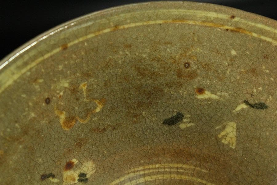 茶道具 真清水蔵六作 雲鶴三嶋 茶碗 桂又三郎 書付(K-YC559)