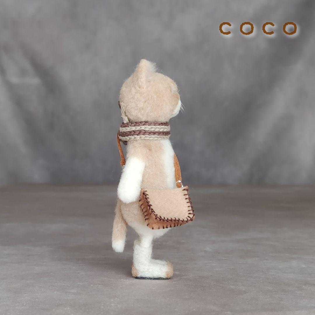 ショルダーバックを下げたエキゾチックショートヘアさん