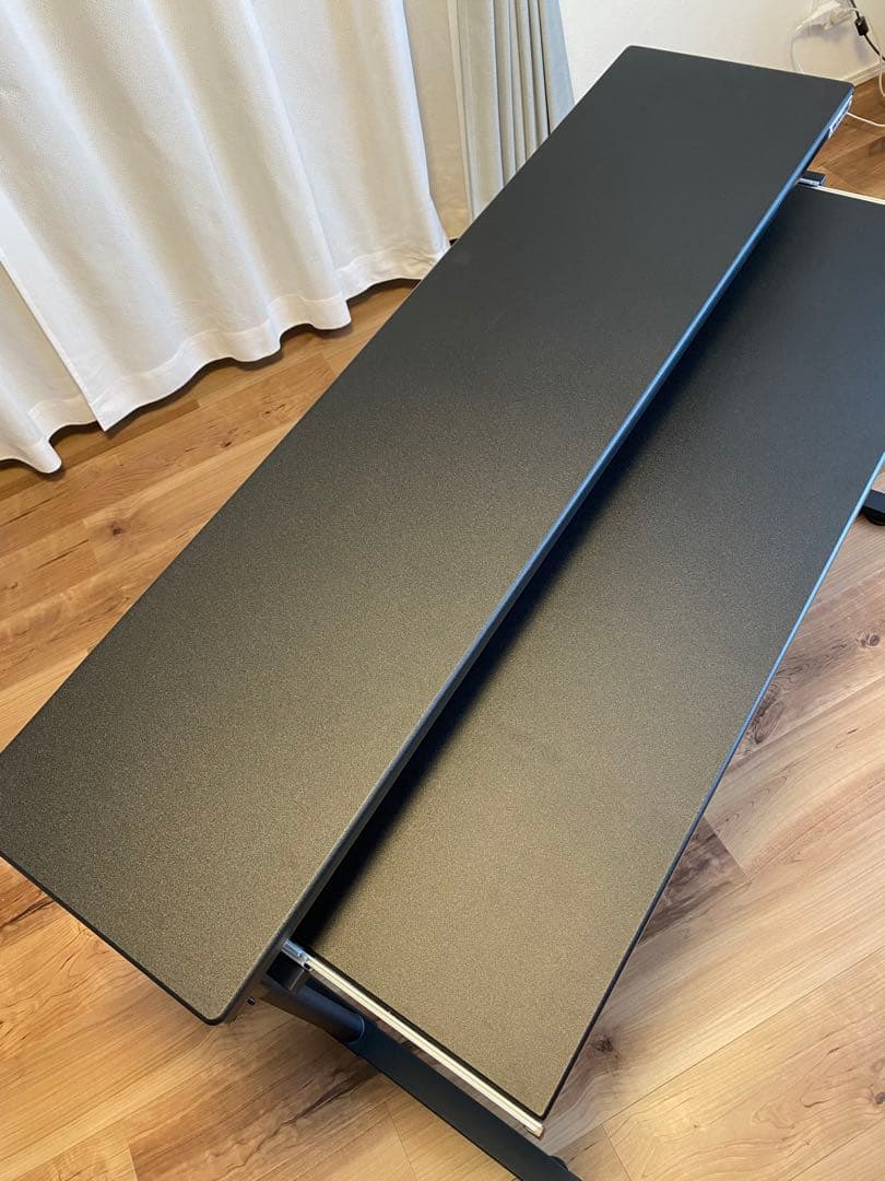 Bauhütte（バウヒュッテ）昇降式スリムデスク スライダー付き ミドルタイプ