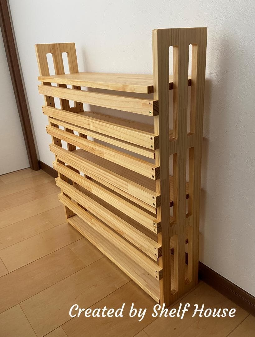 スリム収納棚 E ハンドメイド