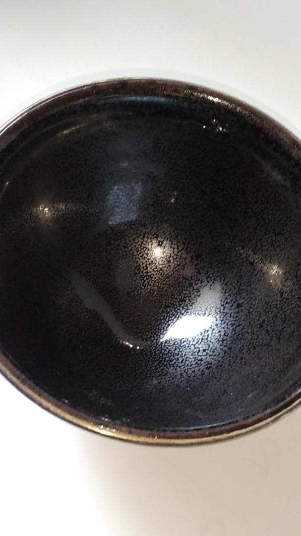 西尾香舟 作 油滴天目 茶碗 仕覆 市松宝尽し紋 茶道具 抹茶碗 共箱 新品