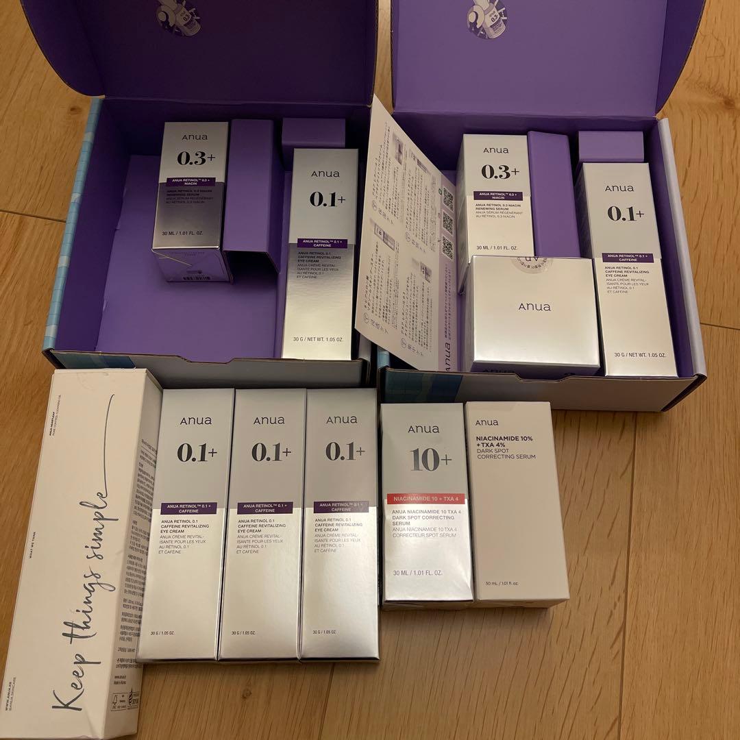アヌア　anua レチノール　0.1＋　0.3＋　写真全部　アイクリーム