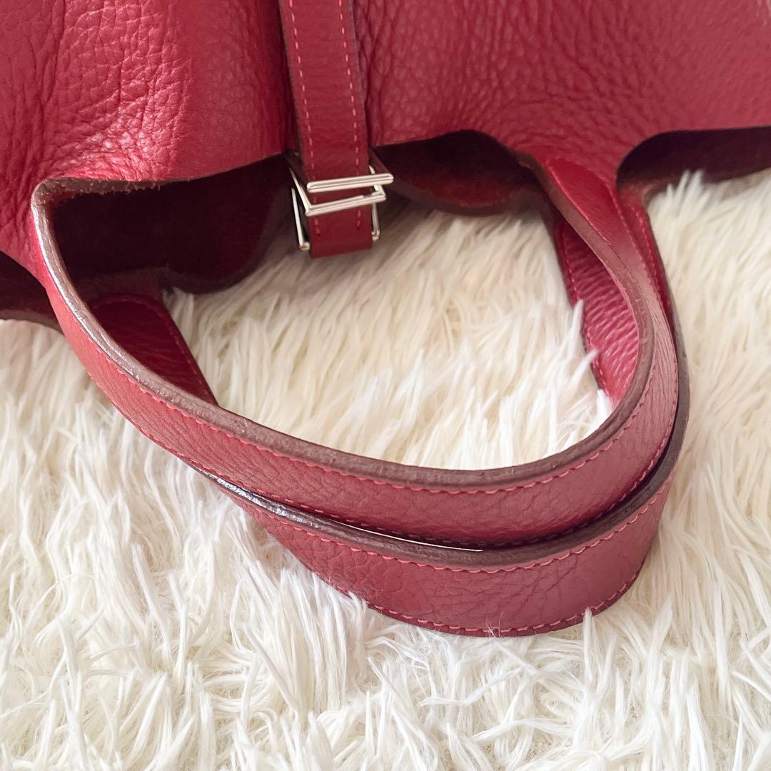 HERMES ハンドバッグ　ピコタン　PM トリヨンクレマンス　ルージュ
