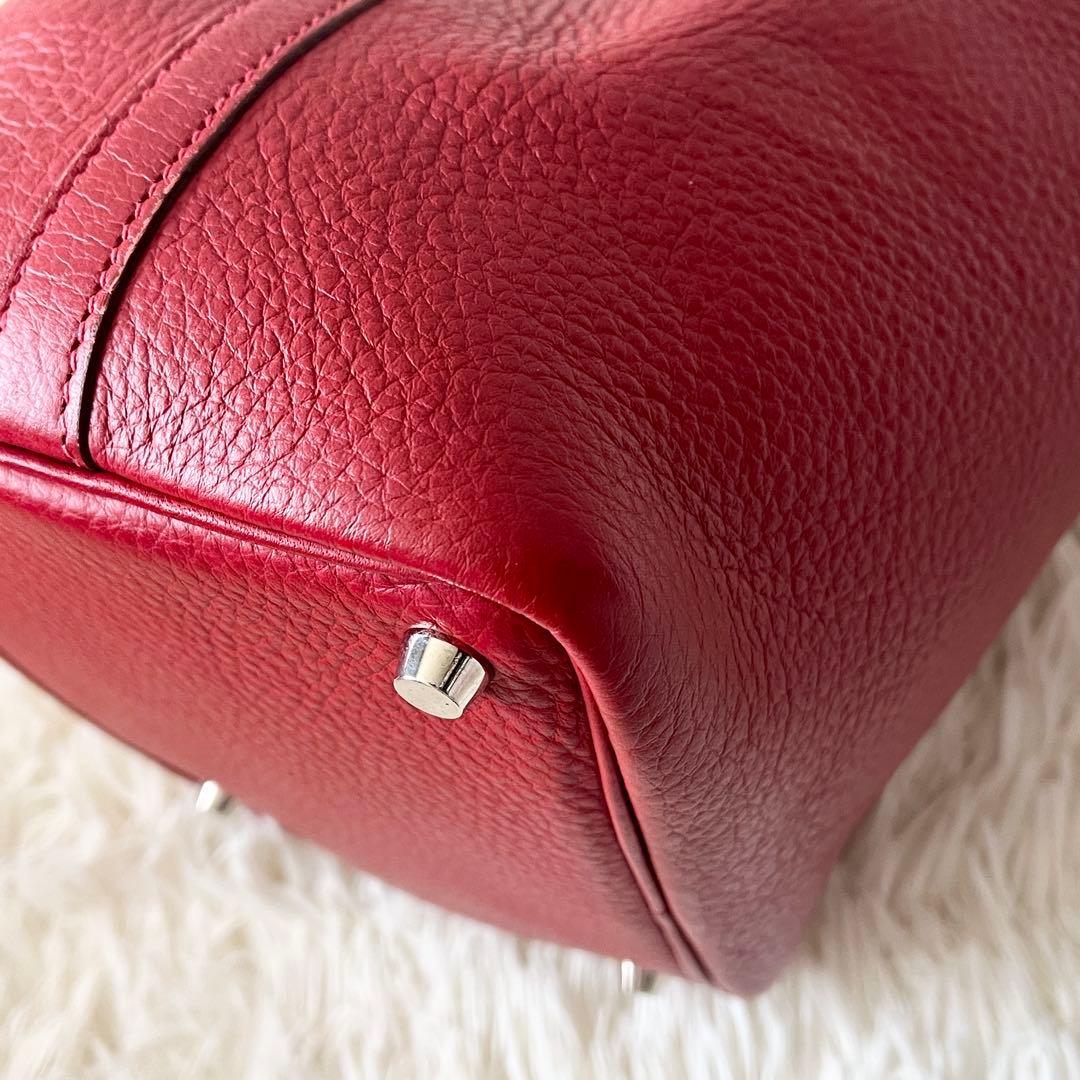 HERMES ハンドバッグ　ピコタン　PM トリヨンクレマンス　ルージュ