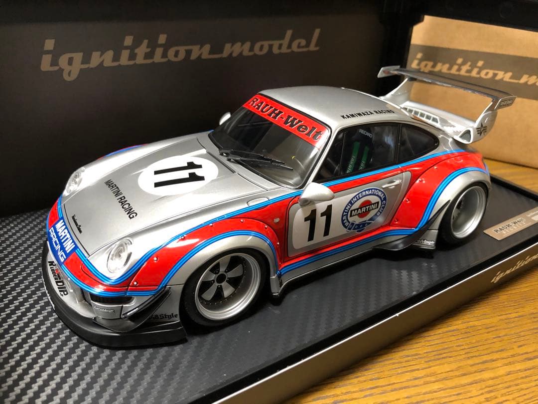 希少 1/18 イグニッションモデル ポルシェ RWB 993 マルティニ