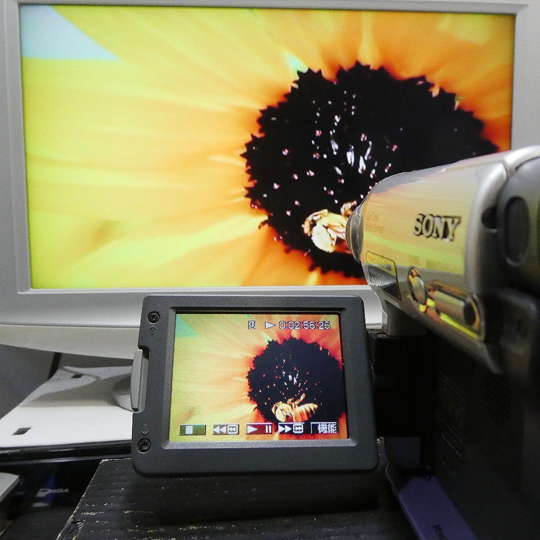 動作品ソニー DCR-TRV33 MiniDVビデオカメラ　DVDダビングに最適