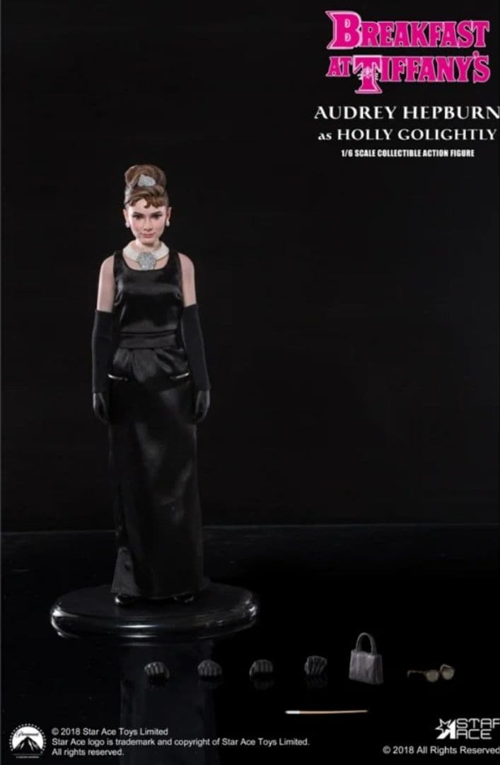 新品　1/6　オードリー・ヘプバーン　アクションフィギュア　ティファニーで朝食を