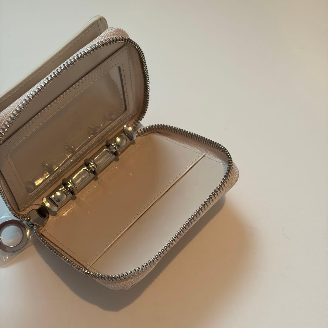 バインダー　ウォレット　アイボリー　韓国　貯金