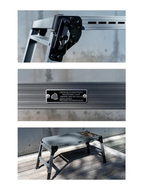 HASEGAWA LOCKFIELD コラボ アルミグリルテーブル