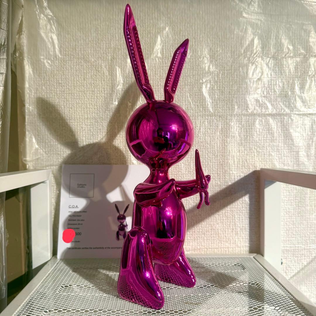 【真作】金属製 世界限定500 ジェフクーンズ アート オブジェ インテリア 兎