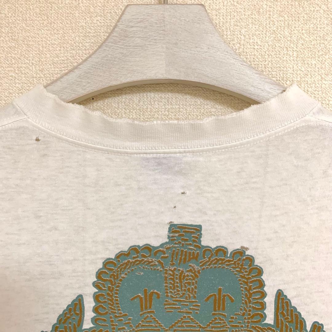 80s 前期 STUSSY USA製 黒タグ SS リンク エンブレム Tシャツ