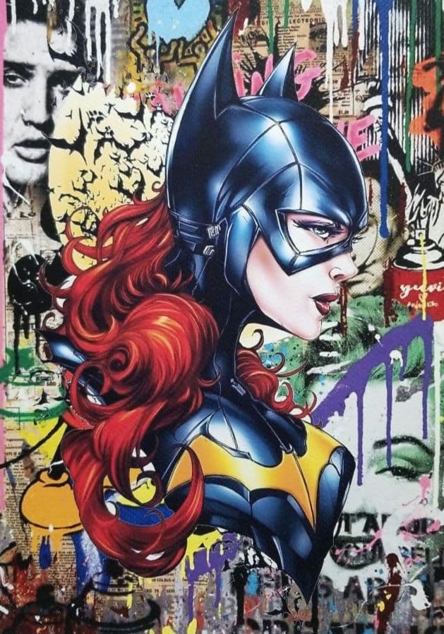 DEATH NYC バットガール banksy ストリートアート限定 100枚