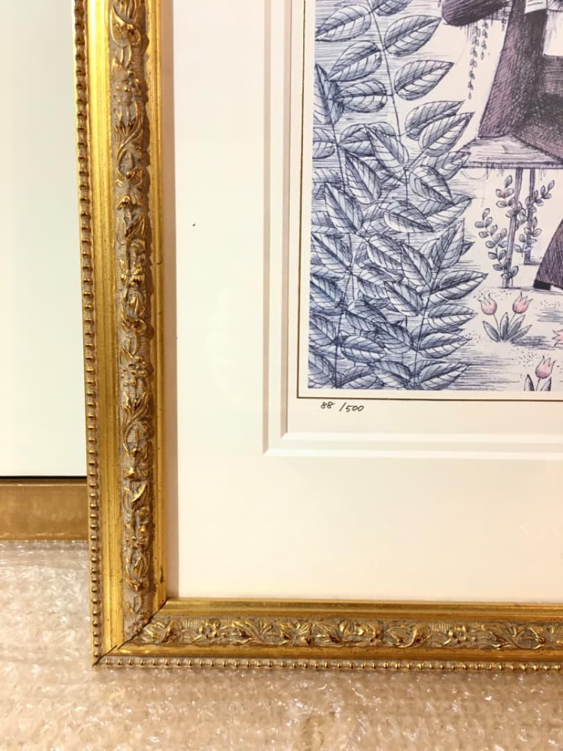 ○[美品] レイモン・ペイネ 『お互いにハートを見せあいましょう』リトグラフ版画