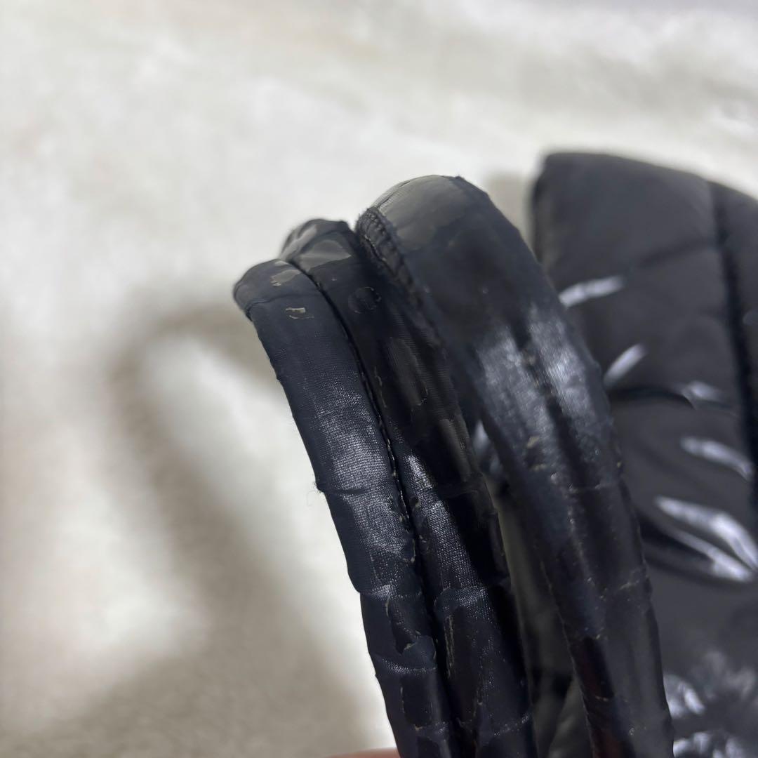 【希少】DIESEL ディーゼル トートバッグ ステッチロゴ ダウン ブラック