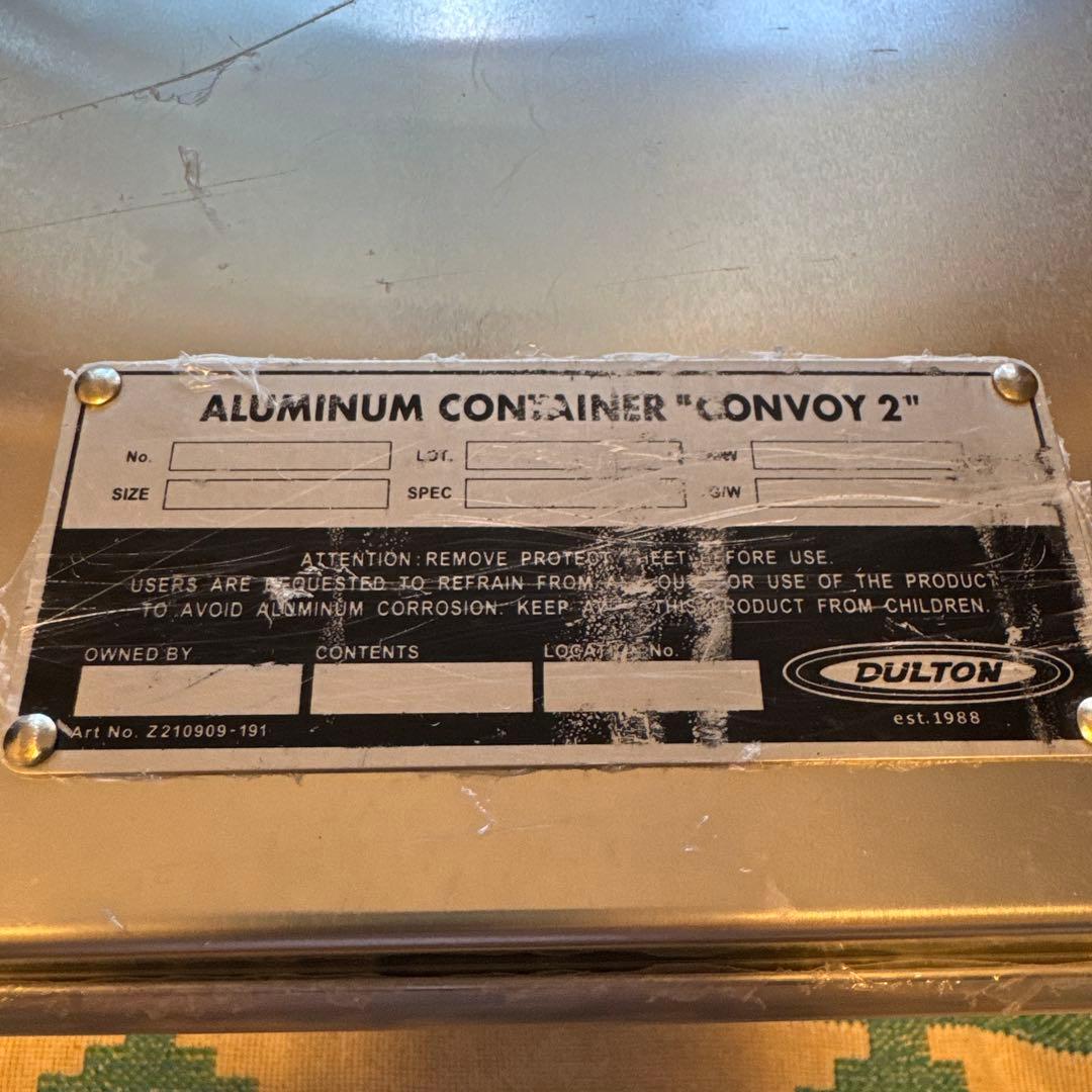 ダルトン(Dulton) アルミコンテナ M CONVOY 2