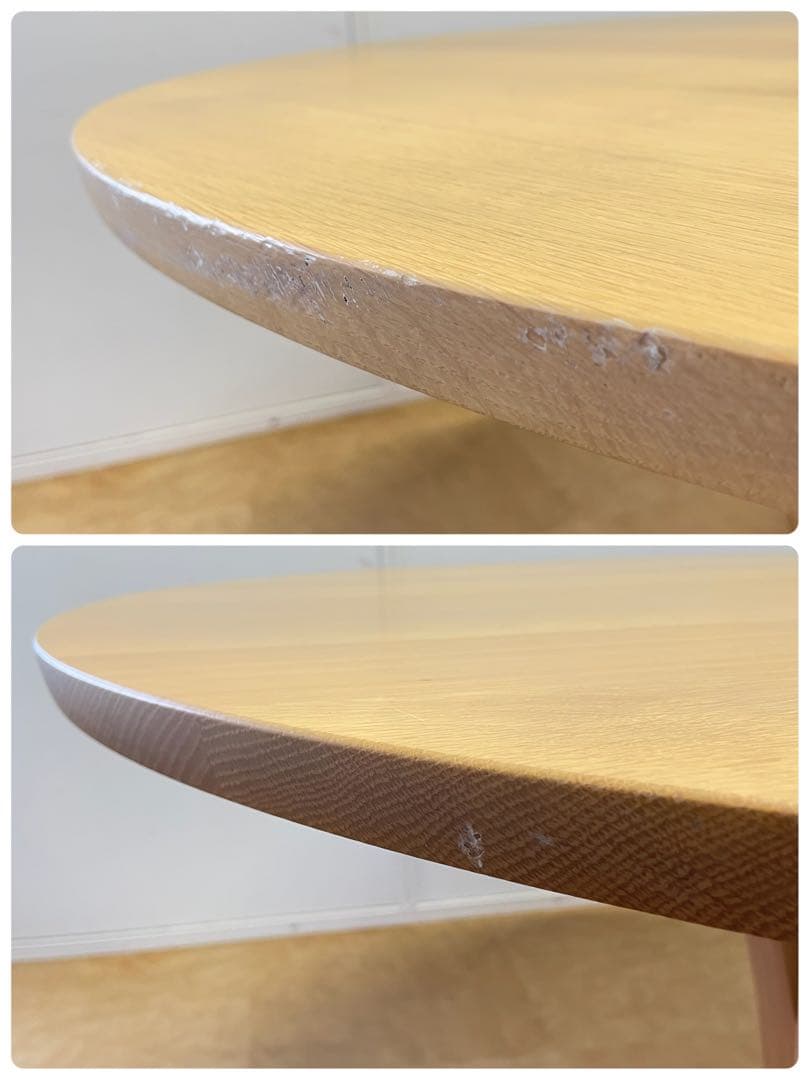 オニャンコポン カリモク 丸テーブル 幅120 ダイニングテーブル 円形