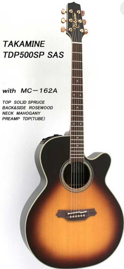 タカミネ2005年限定　TDP500SP-SAS 長渕剛