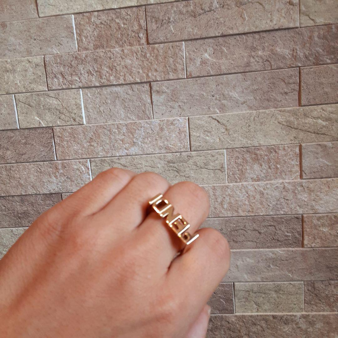 FENDI フェンディ GGロゴ 9000L リング 指輪 ゴールド