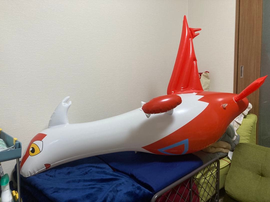 よ*ば様 ☆レア 大きなドラゴンの空気ビニール人形 空ビ 浮き輪 フロート 約1