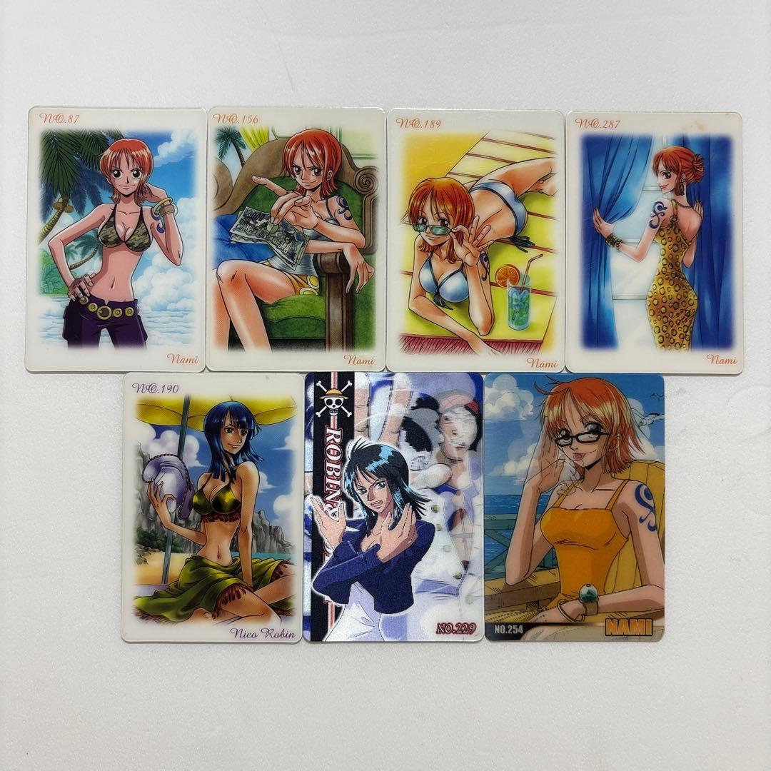 ワンピース 海賊王グミカード　ナミ&ロビン　7枚セット