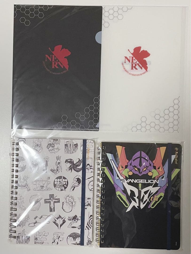 【エヴァストア限定】ネルフ クリアファイル ロルバーン ポケット付きメモ