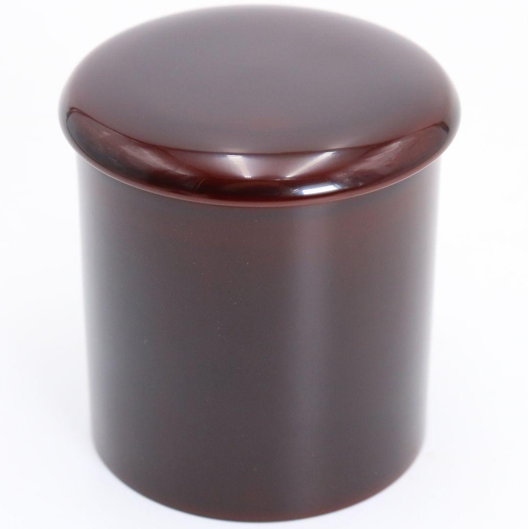 象彦作 溜塗 金輪寺 薄茶器 茶道具 共箱　V873　N6