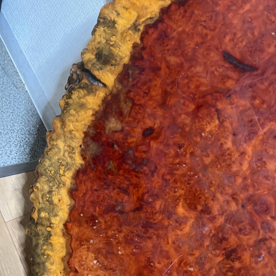 花梨 希少 座卓 一枚板 天然木 銘木 瘤