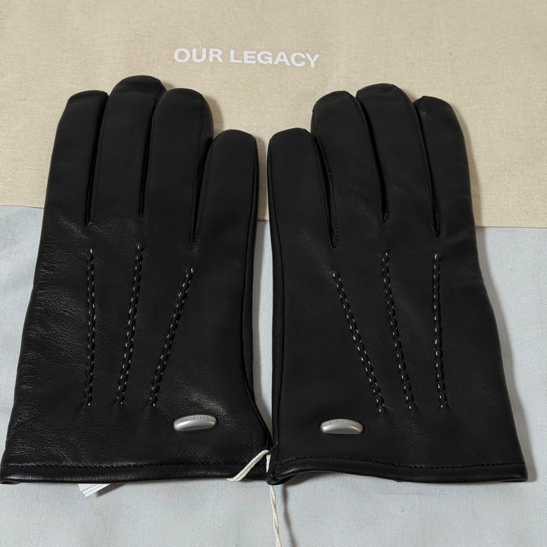 【定価4.3万】OURLEGACY HIS GLOVES グローブ ブラック S