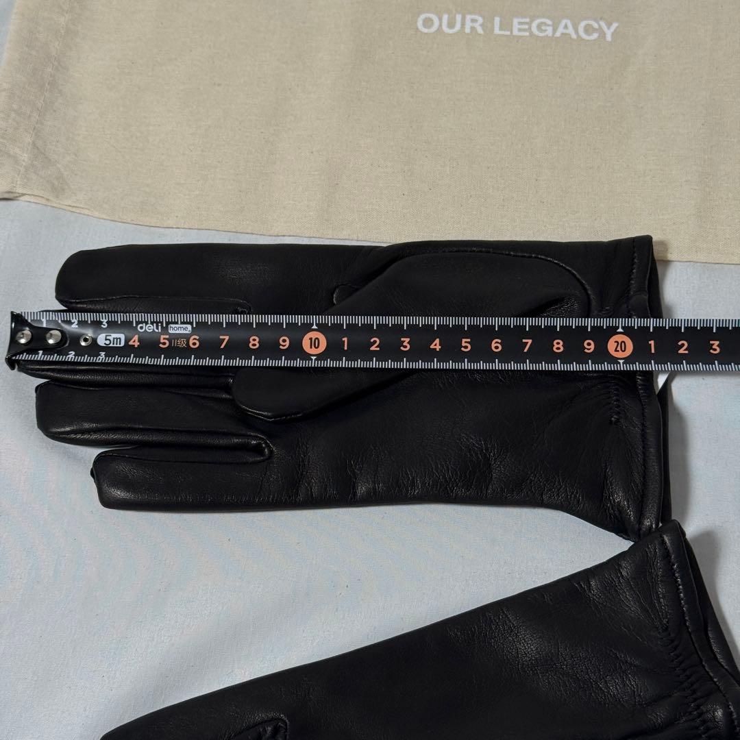 【定価4.3万】OURLEGACY HIS GLOVES グローブ ブラック S